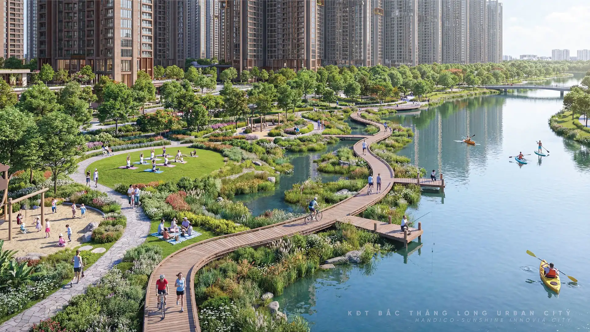 Phối cảnh dự án Bắc Thăng Long Urban City Phối cảnh dự án Bắc Thăng Long Urban City