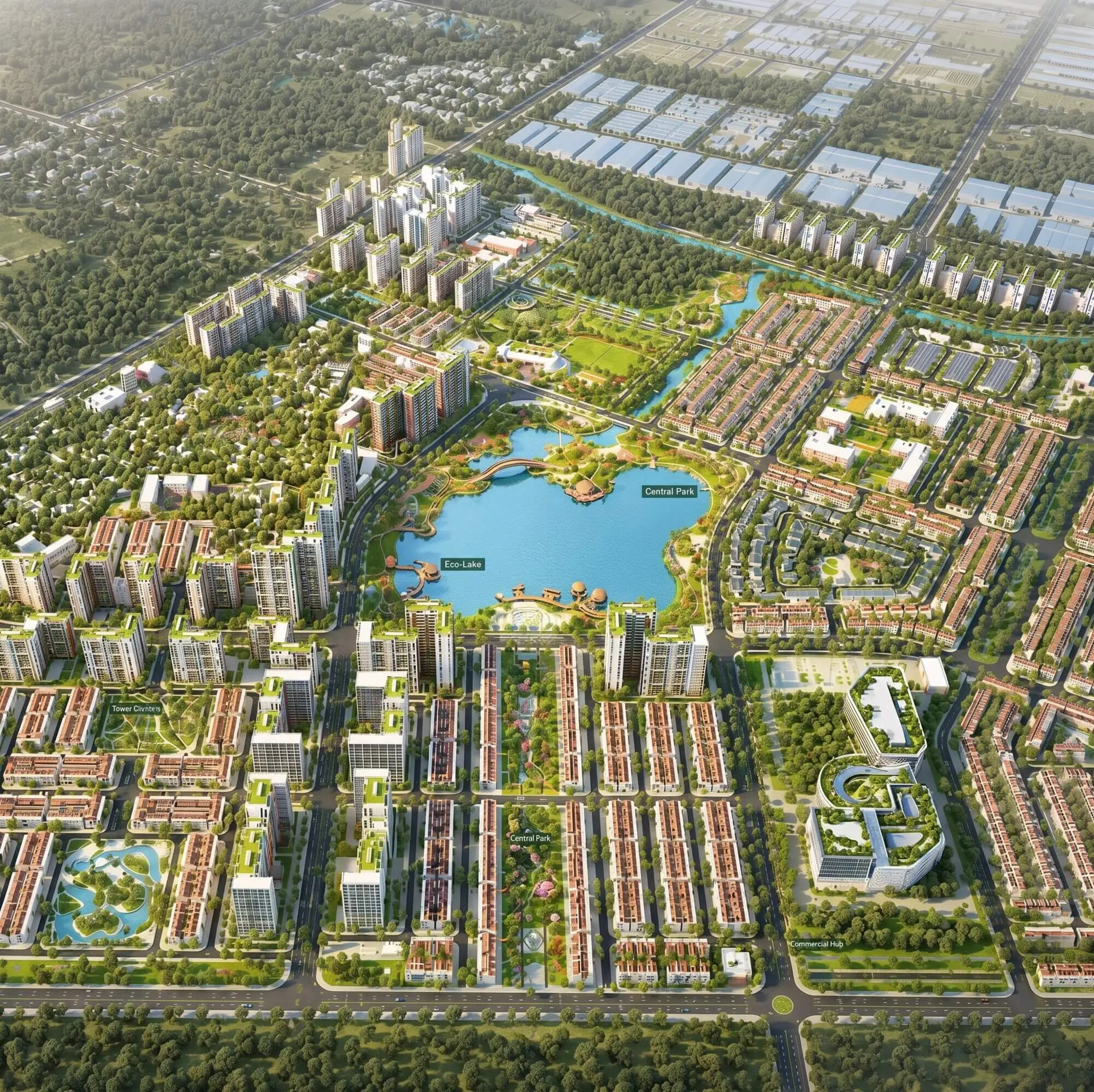 Phối cảnh dự án Forestia Park Phố Nối