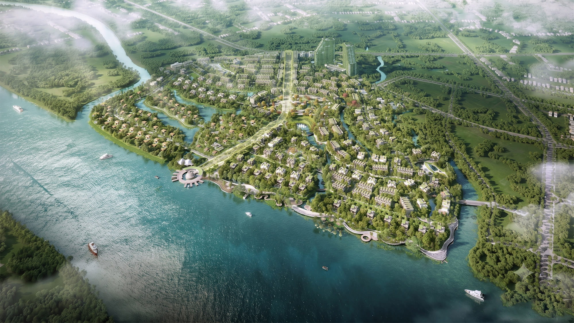 Phối cảnh dự án Ecopark Ninh Bình